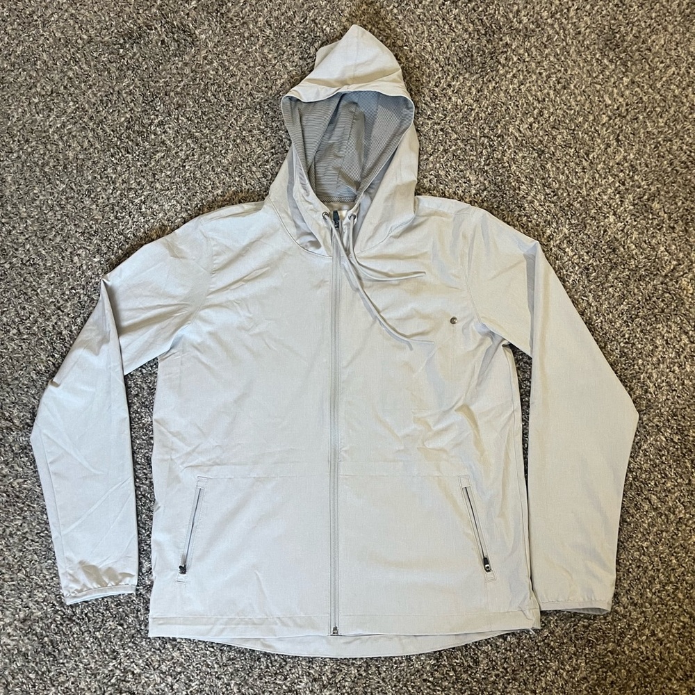 Vuori Light Gray Hoodie Sweatshirt
